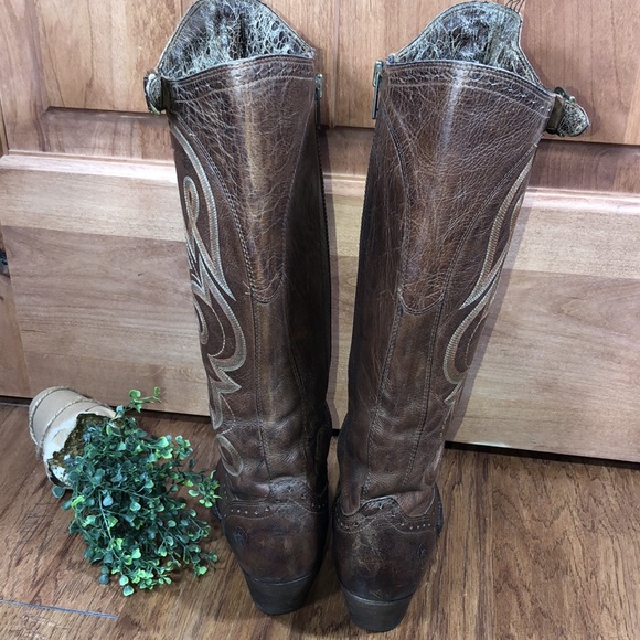 Ariat Tall Western Leather Boots 6.5 - Picture 7 of 16